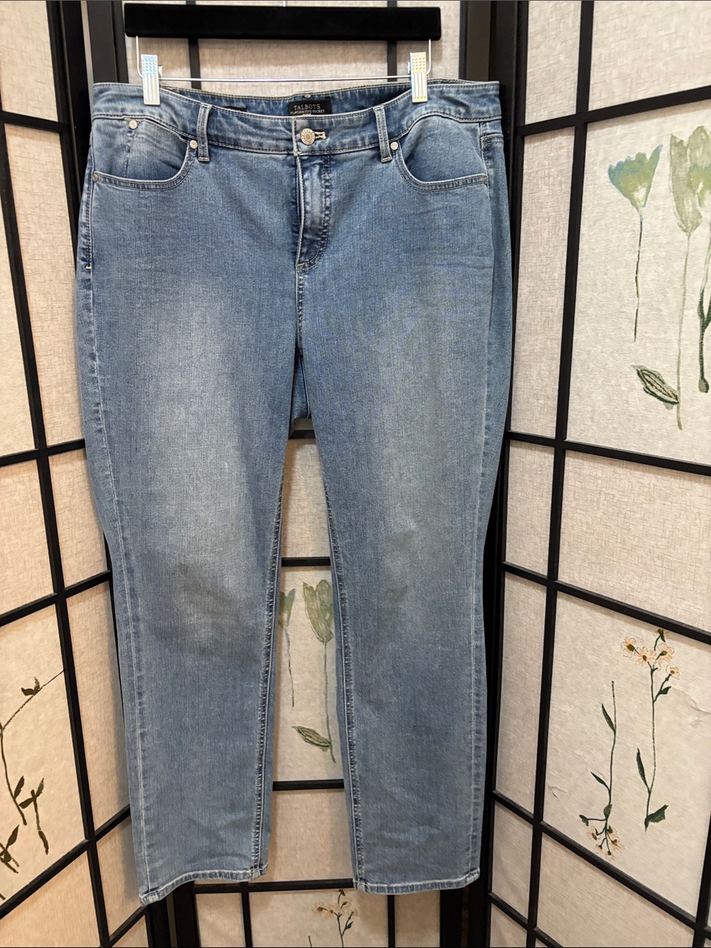 Talbots Light Wash Straight Leg Jeans